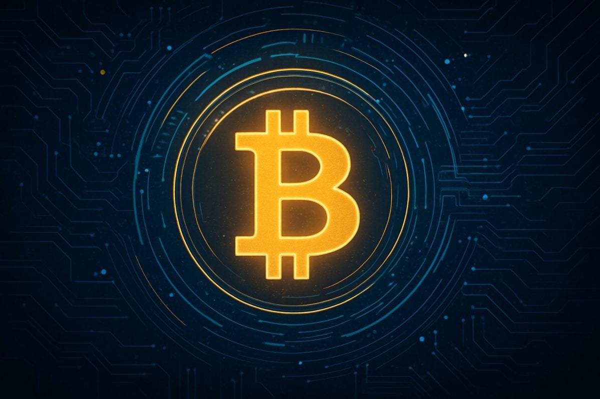 Futuristic Bitcoin Logo