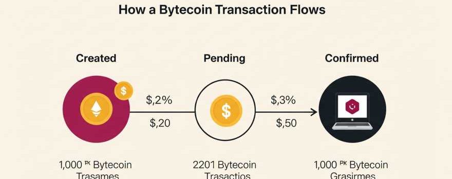 Bytecoin transaction flows