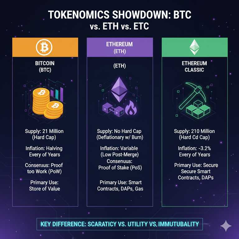 infographic comparing ETC to BTC and ETH