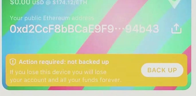 My Ether Wallet Backup erstellen