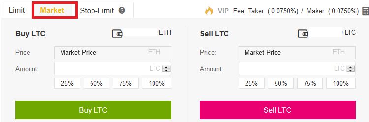 Litecoin auf Binance kaufen Schritt 2