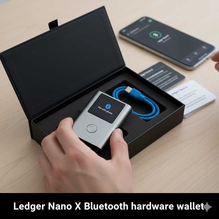 Ledger Nano X unboxing and Bluetooth pairing screen