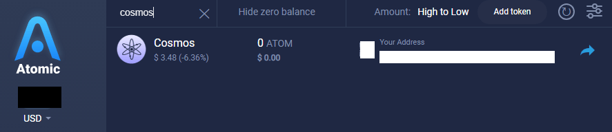 Cosmos ATOM wallet