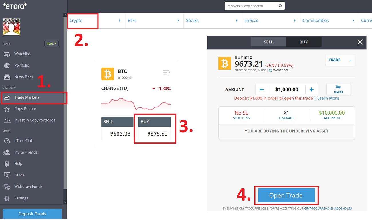 Can You Short Crypto On Etoro - Buy Bitcoin on eToro ...