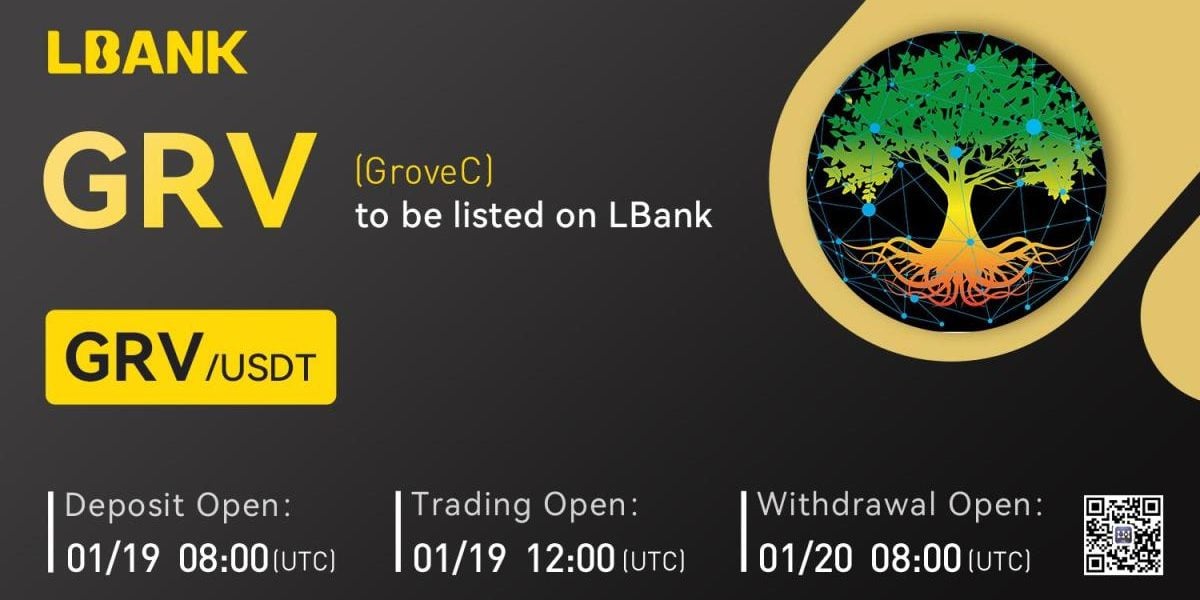 GroveC (GRV) Is Now Available for Trading on LBank Exchange