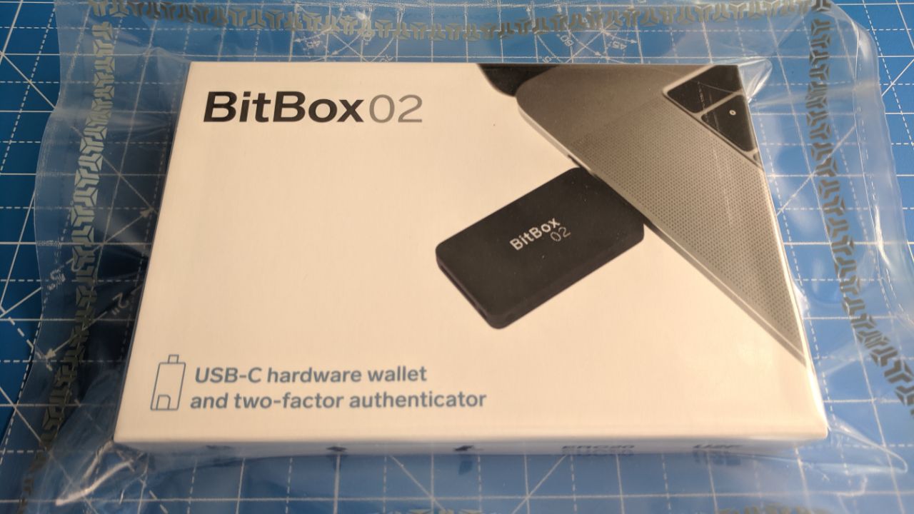BitBox02 hardware wallet with its USB-C connector and microSD card.