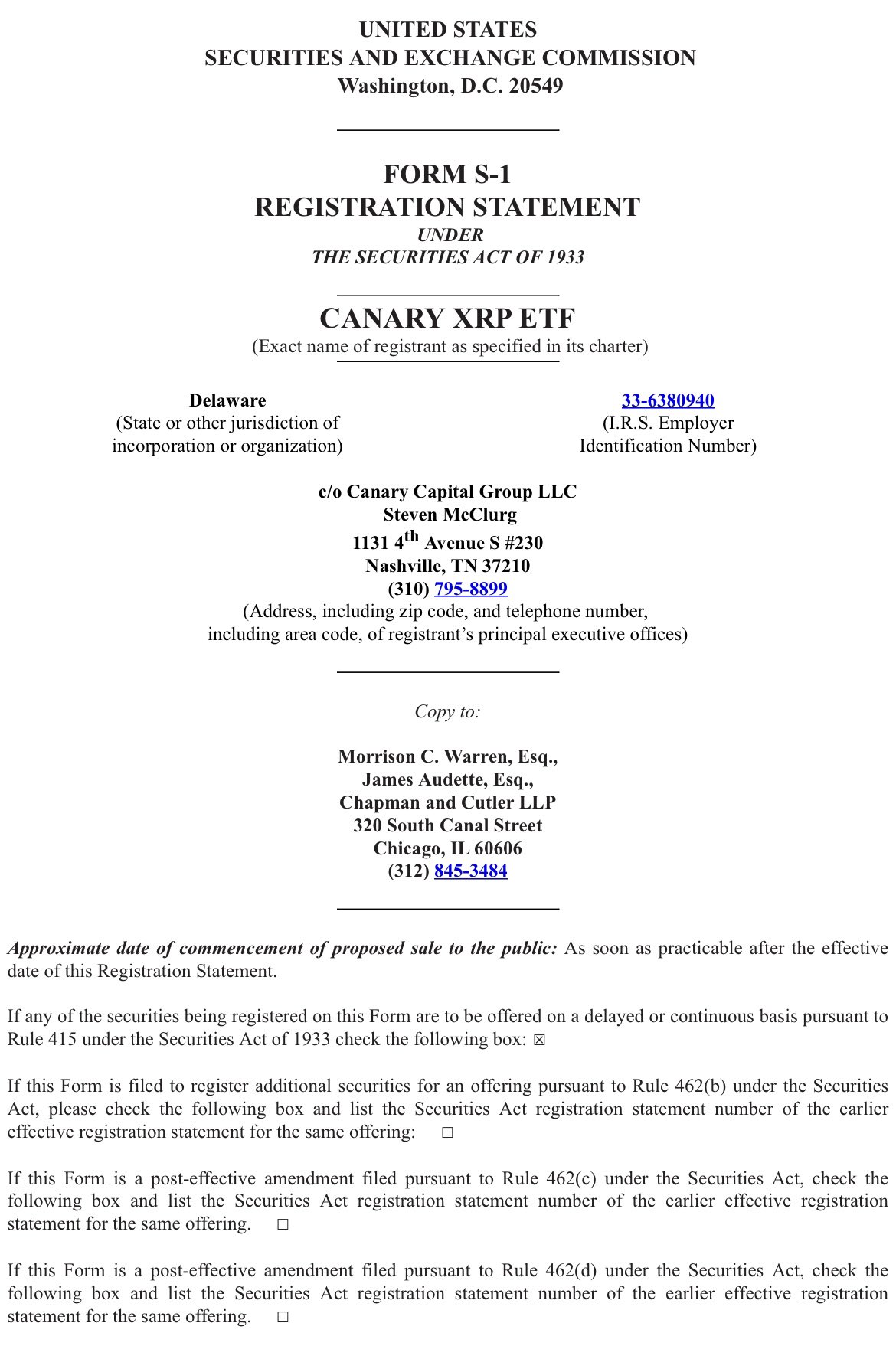 XRP ETF