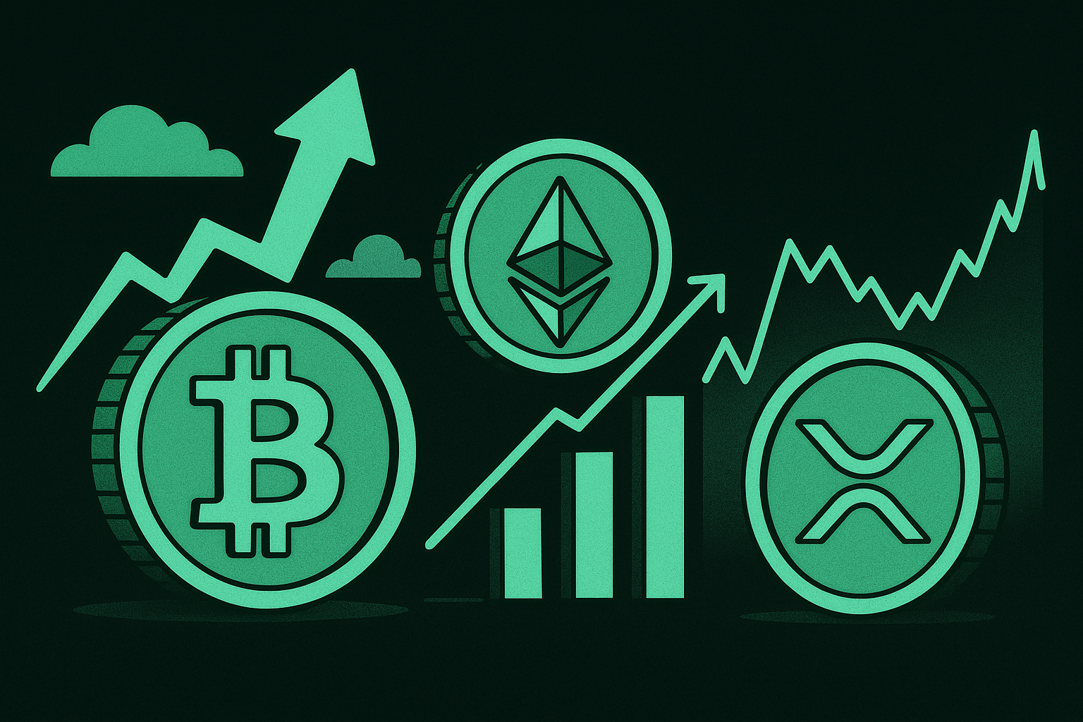 Crypto Market Watch BTC Soars to $97K, Ethereum Faces Hurdles, XRP Remains Resilient