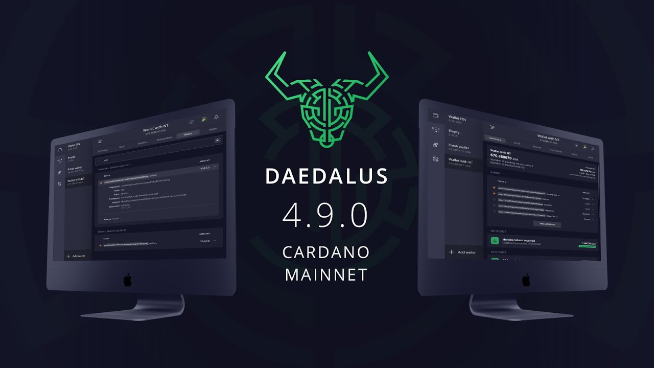 Daedalus wallet interface