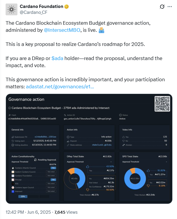 Cardano Voting