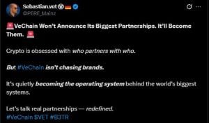 VeChain Won’t Announce Partnerships — It’ll Power Them From Within