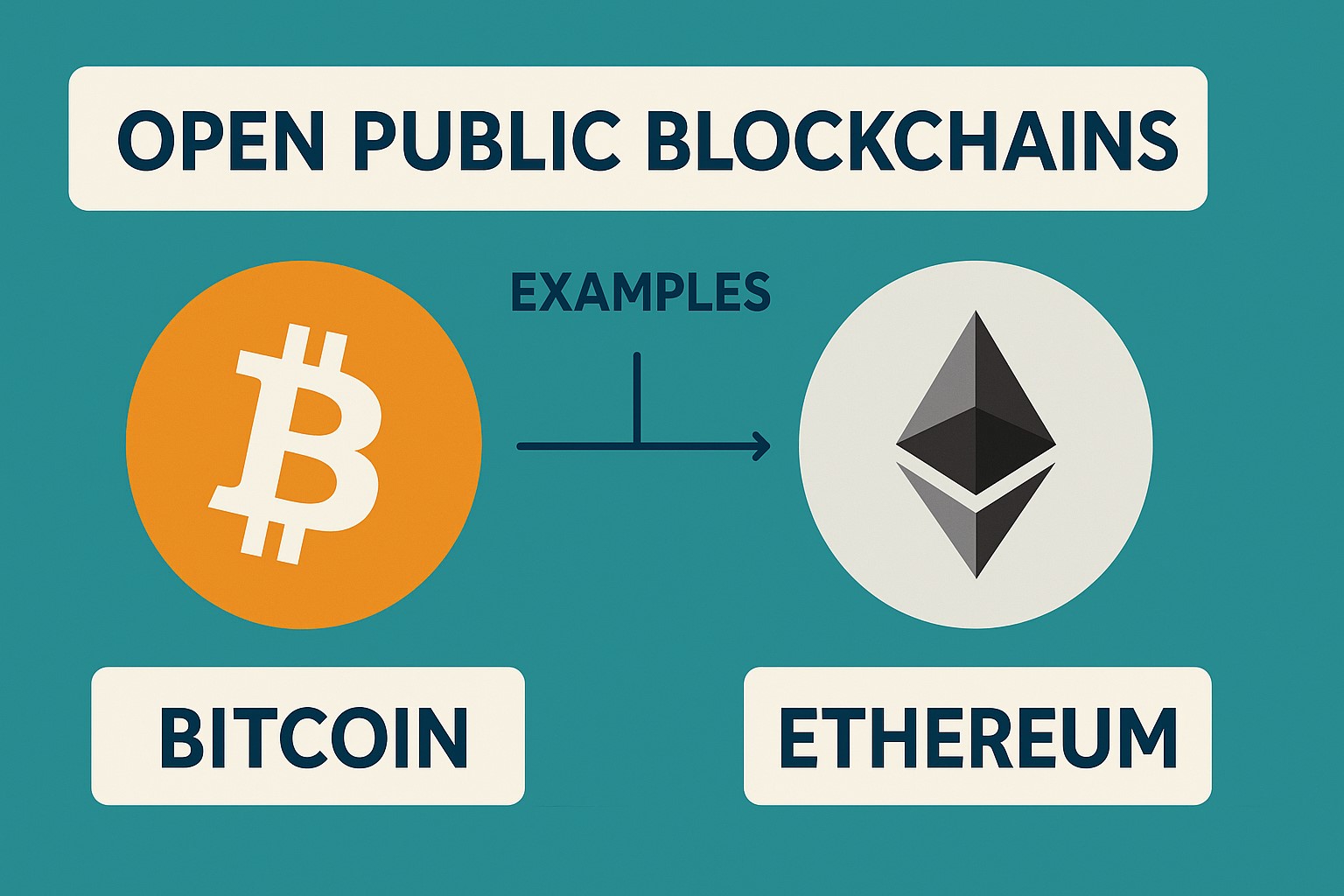 examples of open public blockchains