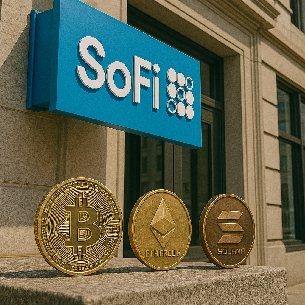 SoFi Becomes First Federally Chartered U.S. Bank to Add Crypto Trading — Bitcoin, Ethereum, Solana Now Available
