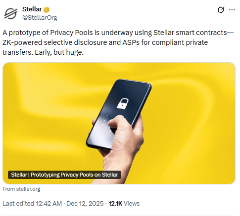 Stellar Smart Contracts Get Privacy Upgrade as Privacy Pools Prototype Goes Live