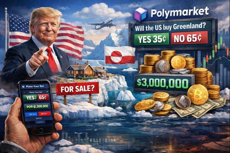 Polymarket Turns Trump’s Greenland Gambit Into a $3M Crypto Prediction Market