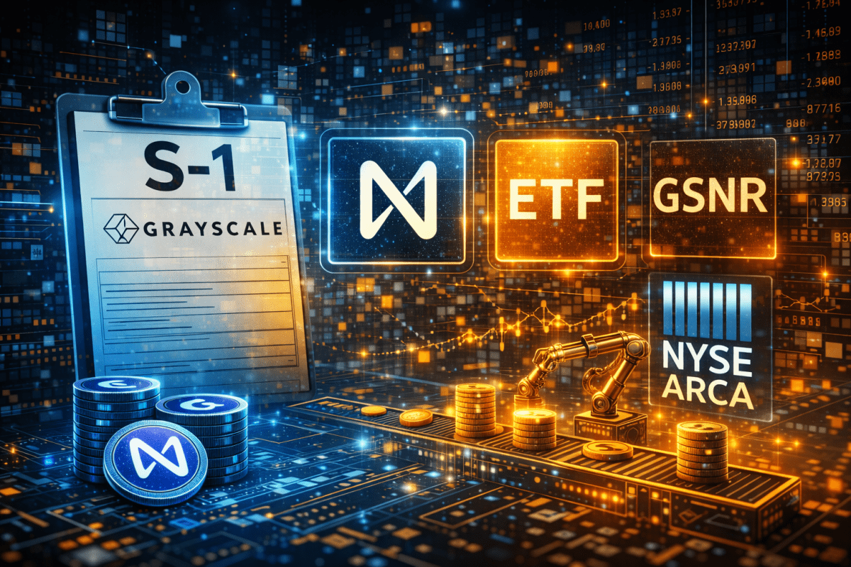 Grayscale Submits S-1 for NEAR ETF Listing Under GSNR Ticker on NYSE Arca