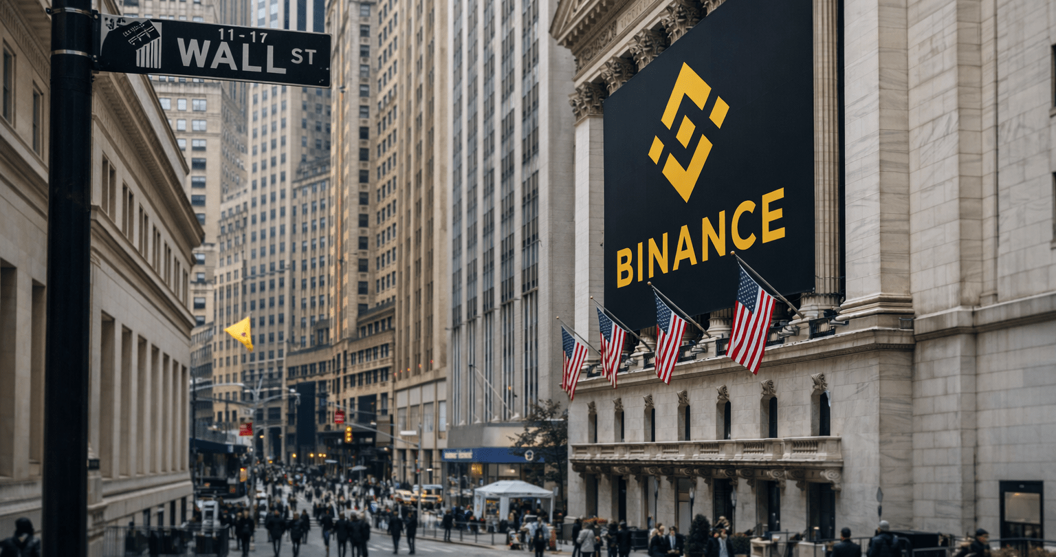 Binance in der Wall Street