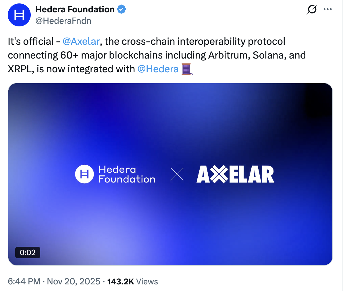 hedera axelar